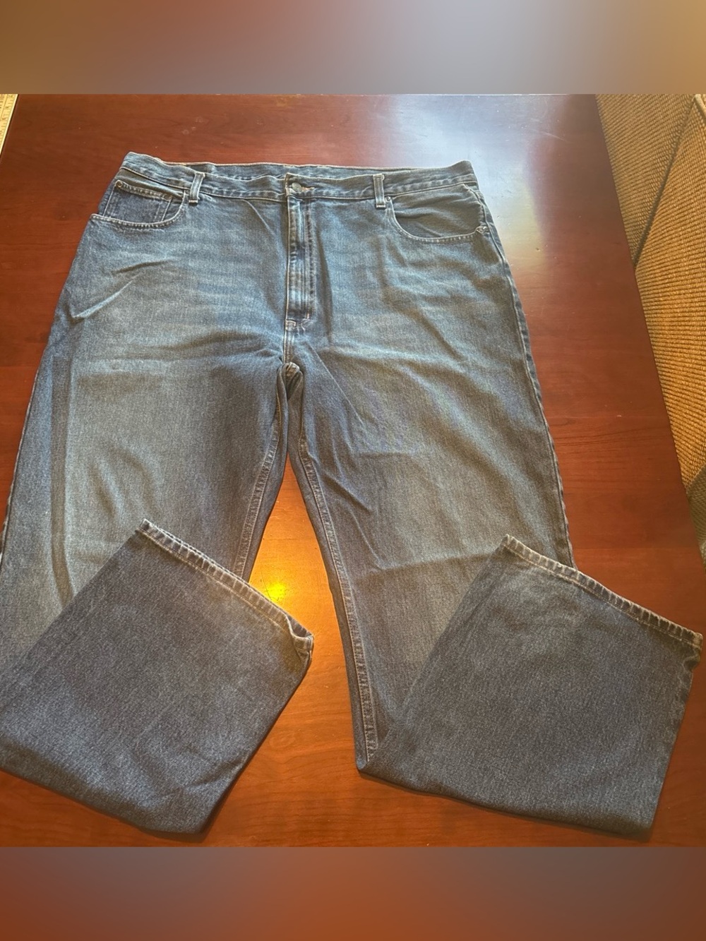 Relaxed Fit Arizona Men's Denim Jeans in Medium Blue BIG & TALL